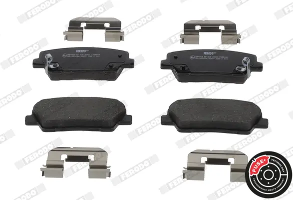 комплект спирачно феродо, дискови спирачки FERODO              