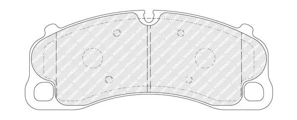 комплект спирачно феродо, дискови спирачки FERODO              