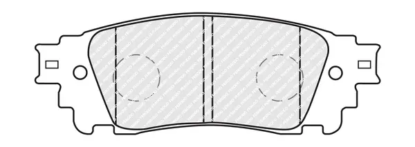 комплект спирачно феродо, дискови спирачки FERODO              