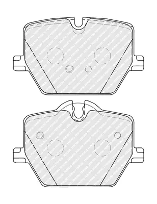 комплект спирачно феродо, дискови спирачки FERODO              