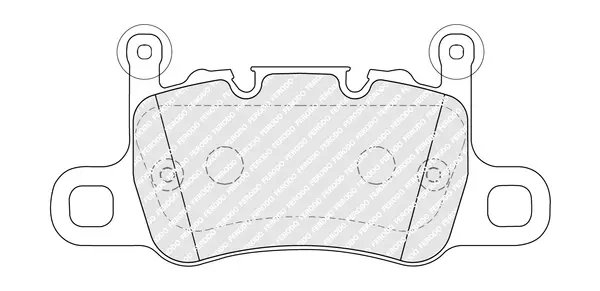 комплект спирачно феродо, дискови спирачки FERODO              
