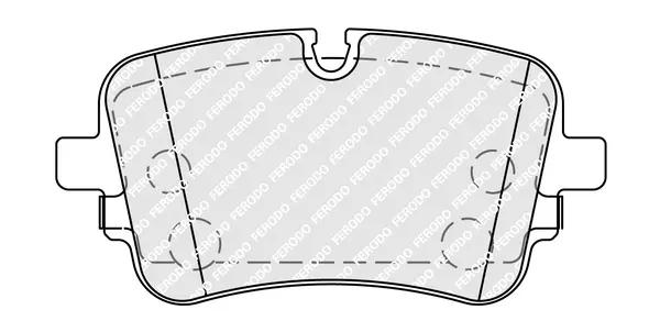 комплект спирачно феродо, дискови спирачки FERODO              