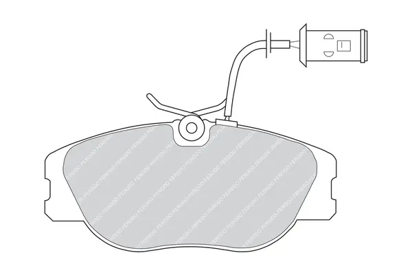 комплект спирачно феродо, дискови спирачки FERODO              