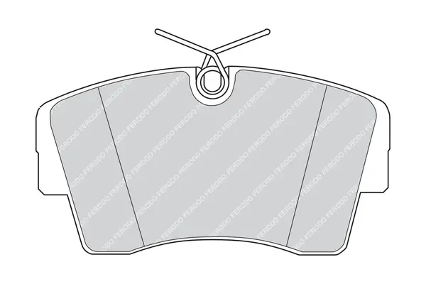 комплект спирачно феродо, дискови спирачки FERODO              