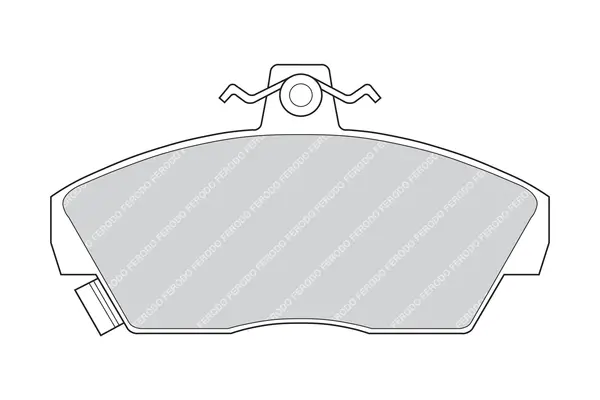 комплект спирачно феродо, дискови спирачки FERODO              