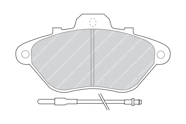 комплект спирачно феродо, дискови спирачки FERODO              