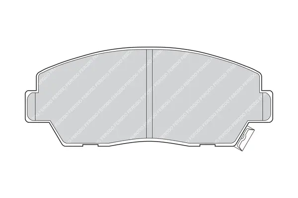 комплект спирачно феродо, дискови спирачки FERODO              