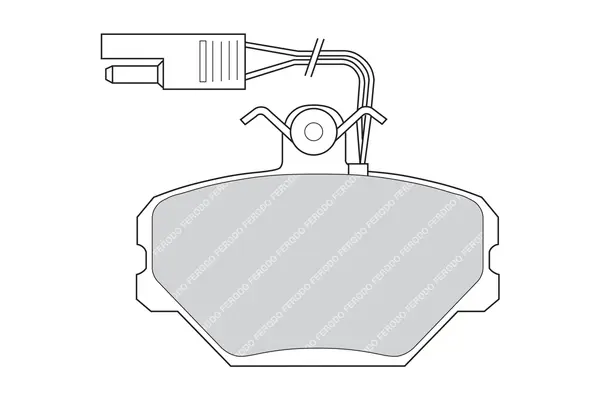 комплект спирачно феродо, дискови спирачки FERODO              