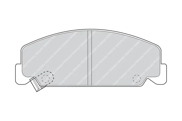 комплект спирачно феродо, дискови спирачки FERODO              