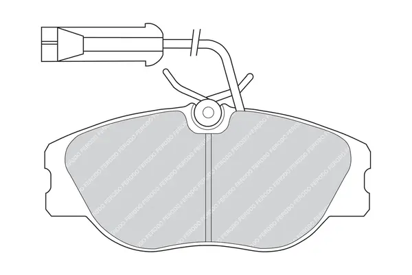 комплект спирачно феродо, дискови спирачки FERODO              