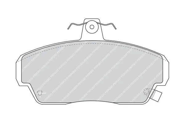 комплект спирачно феродо, дискови спирачки FERODO              