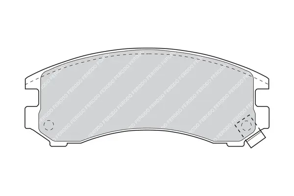 комплект спирачно феродо, дискови спирачки FERODO              