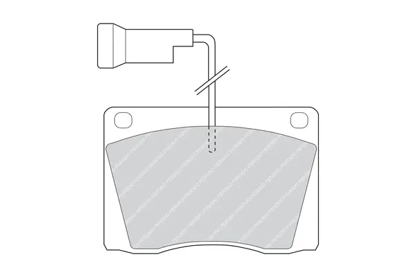 комплект спирачно феродо, дискови спирачки FERODO              