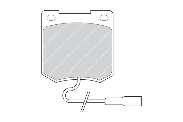 комплект спирачно феродо, дискови спирачки FERODO              