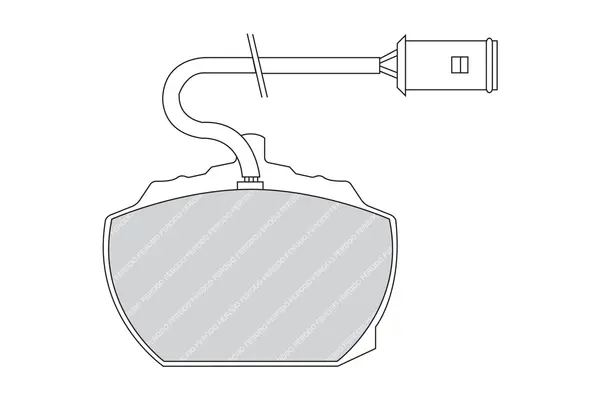 комплект спирачно феродо, дискови спирачки FERODO              