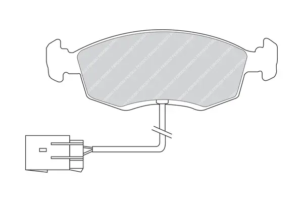 комплект спирачно феродо, дискови спирачки FERODO              
