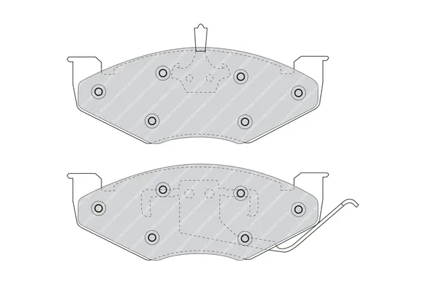 комплект спирачно феродо, дискови спирачки FERODO              