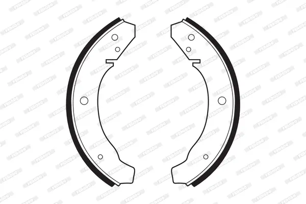 комплект спирачна челюст FERODO              
