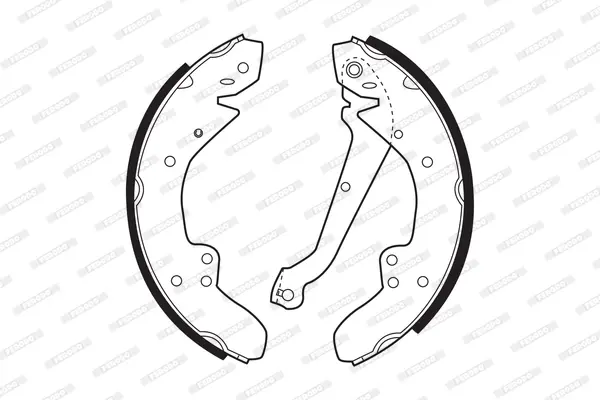 комплект спирачна челюст FERODO              