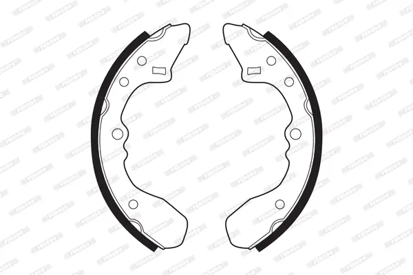 комплект спирачна челюст FERODO              