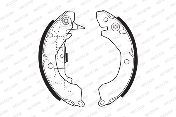 комплект спирачна челюст FERODO              