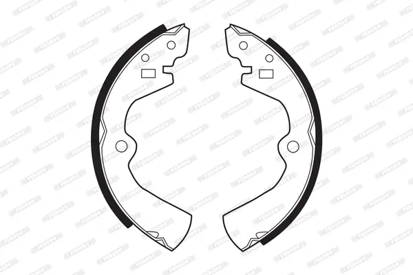 комплект спирачна челюст FERODO              