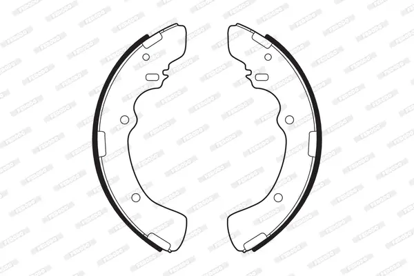 комплект спирачна челюст FERODO              