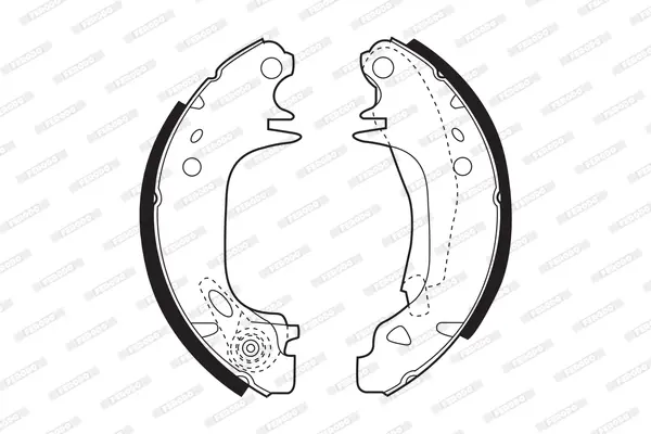 комплект спирачна челюст FERODO              