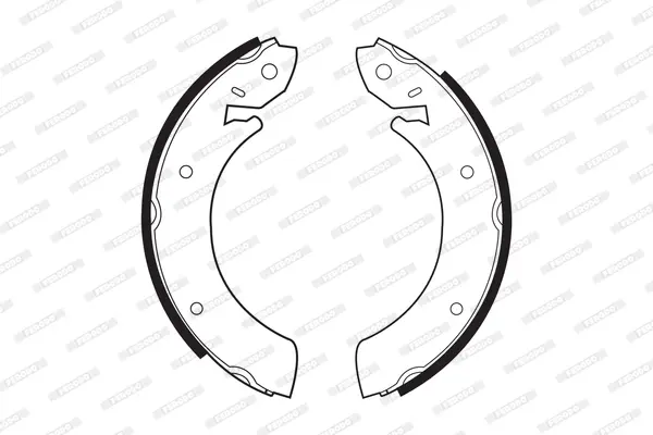 комплект спирачна челюст FERODO              