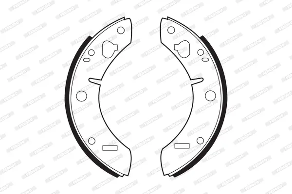 комплект спирачна челюст FERODO              