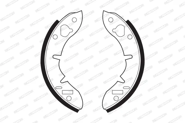 комплект спирачна челюст FERODO              