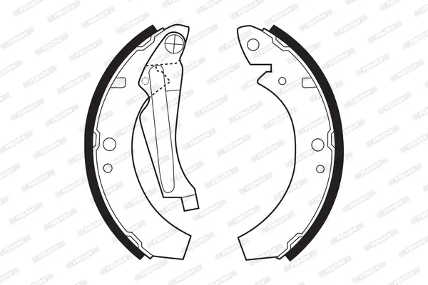 комплект спирачна челюст FERODO              