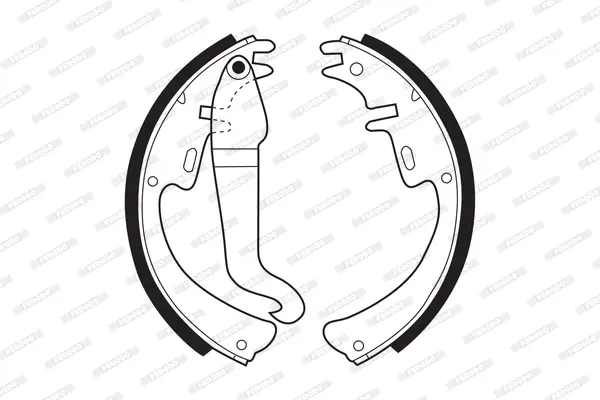 комплект спирачна челюст FERODO              