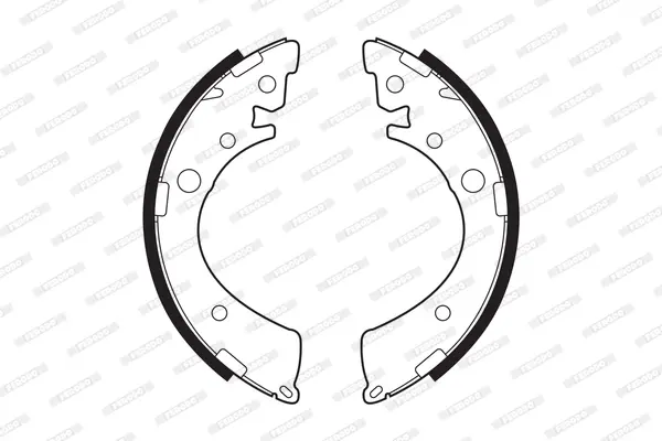 комплект спирачна челюст FERODO              