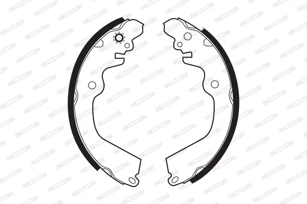 комплект спирачна челюст FERODO              