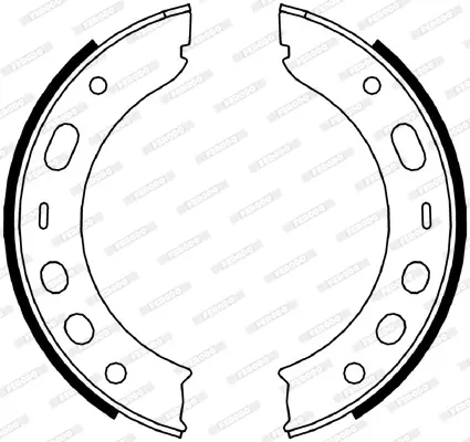 комплект спирачна челюст, ръчна спирачка FERODO              
