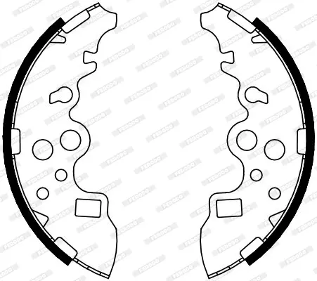 комплект спирачна челюст FERODO              