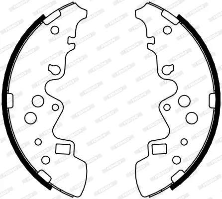 комплект спирачна челюст FERODO              