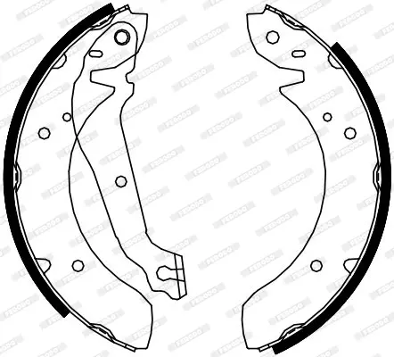 комплект спирачна челюст FERODO              