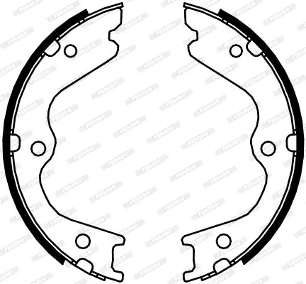 комплект спирачна челюст, ръчна спирачка FERODO              