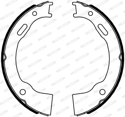 комплект спирачна челюст, ръчна спирачка FERODO              