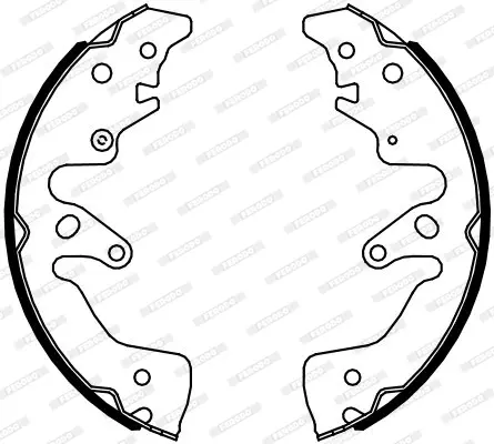 комплект спирачна челюст FERODO              