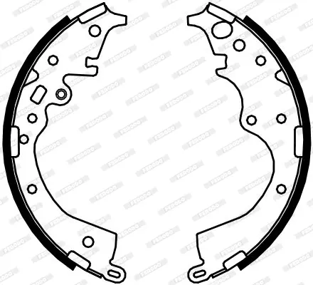 комплект спирачна челюст FERODO              