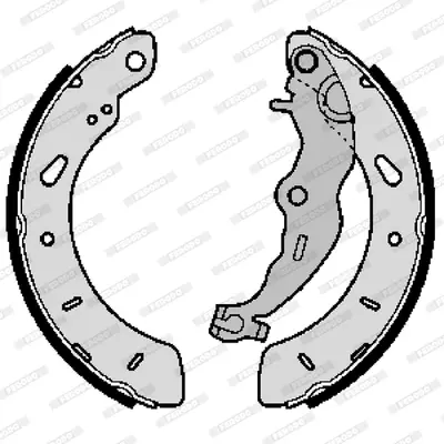 комплект спирачна челюст FERODO              