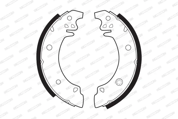 комплект спирачна челюст FERODO              