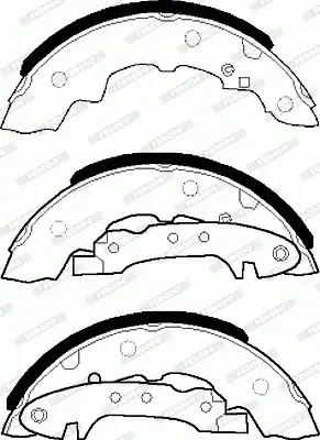 комплект спирачна челюст FERODO              