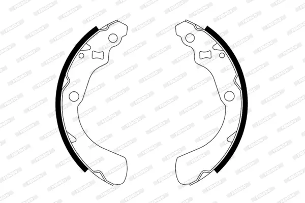 комплект спирачна челюст FERODO              