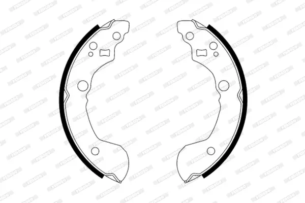 комплект спирачна челюст FERODO              