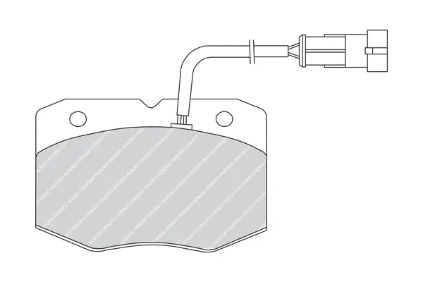 комплект спирачно феродо, дискови спирачки FERODO              