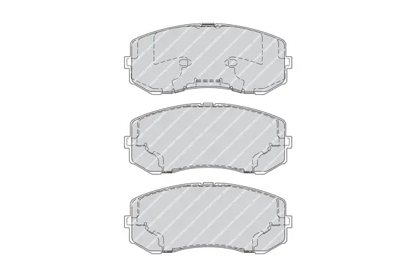 комплект спирачно феродо, дискови спирачки FERODO              